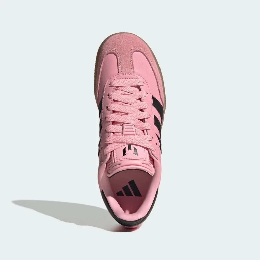 Adidas Grade School Size 10K SAMBA INDOOR 'MESSI LIGHT PINK BLACK GS JR0424 NEW
